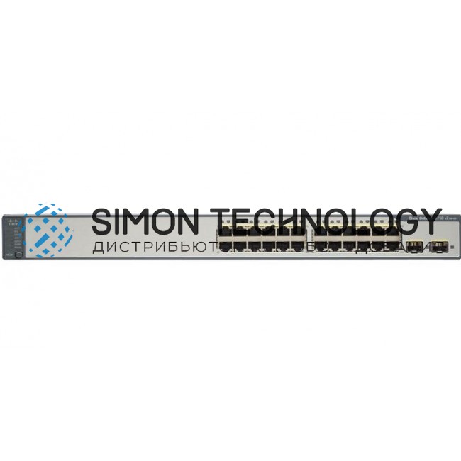 Коммутатор Cisco Catalyst 3750 v2 24x 100Mbit 2x SFP 1Gbit -E (WS-C3750V2-24TS-E V04)