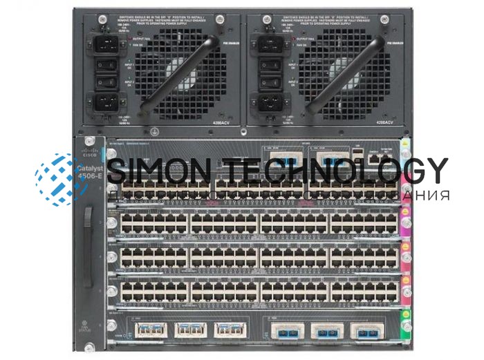 WS-C4506 - Коммутатор Cisco Cat4500 E-Series 6-Slot Chassis, fan, no ps