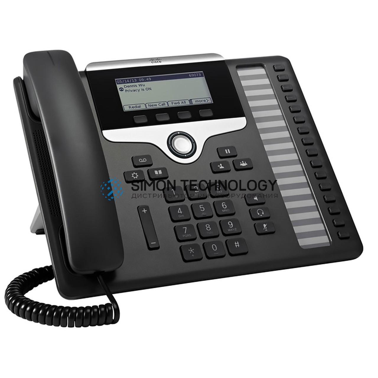 CP-7861-K9= - IP-телефон Cisco IP Phone 7861 - VoIP-Telefon - SIP, SRTP