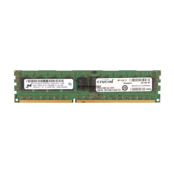 Оперативная память Micron MICRON 4GB (1*4GB) 1RX4 PC3-10600R DDR3-1333MHZ ECC MEM (0002-0001-1310-0335)
