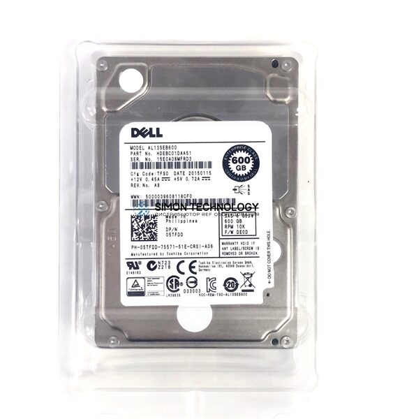 Dell DELL COMPELLENT 600GB 10K 2.5INCH SAS HDD (00FK3C-CL)