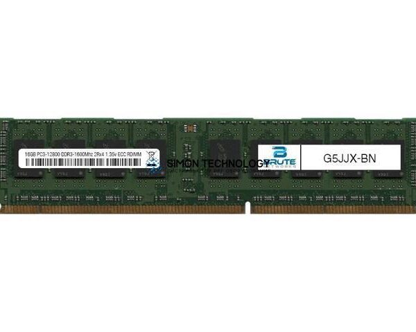 Оперативная память Dell SAMSUNG 16GB DDR3 1600MHz 2Rx4 1.35V RDIMM (0G5JJX)