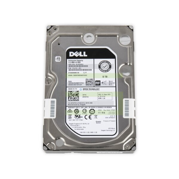 Dell DELL 8TB 7.2K 12Gbps 3.5" SAS SED HDD NL (0PDFHC)