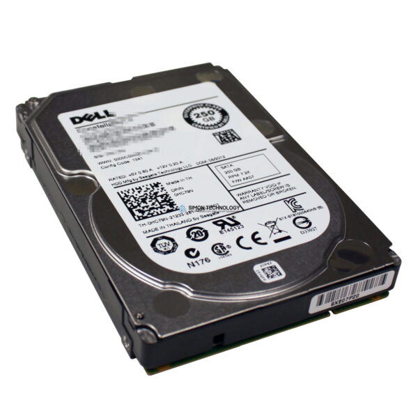 Dell DELL 250GB 7.2K SATA 2.5 INCH 3GBS HDD (0T7YWV)