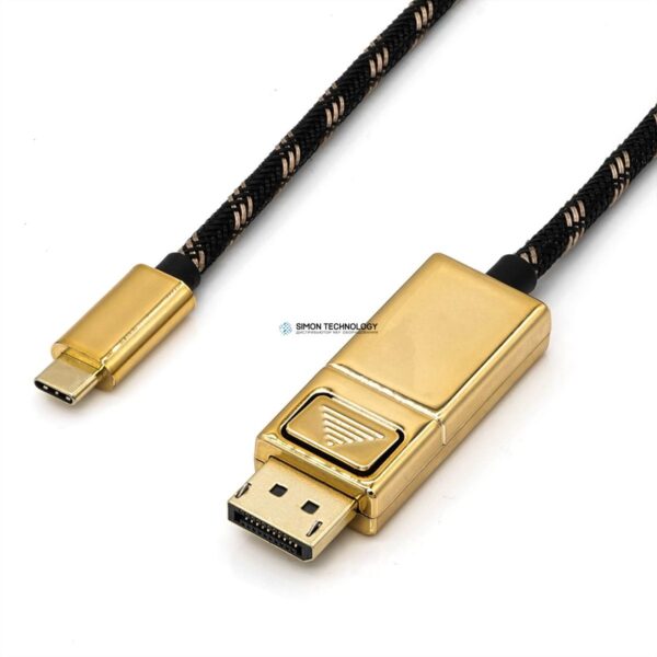 Адаптер Roline ROLINE GOLD Cableadapter USB Type C-DP. 1.0m (11.04.5848)