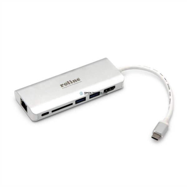 Адаптер Roline ROLINE Dockingst on USB-C + 1x HDMI. 2x USB3.0 A (12.02.1037)
