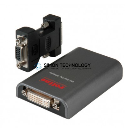 Адаптер Roline ROLINE USB Display Adapter. USB to DVI/VGA (12.02.1051)