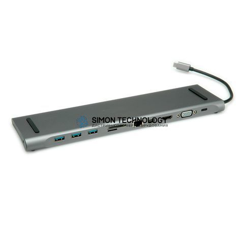 Адаптер Roline ROLINE USB Type C 11-in-1 Docking St on. Silver (12.02.1117)