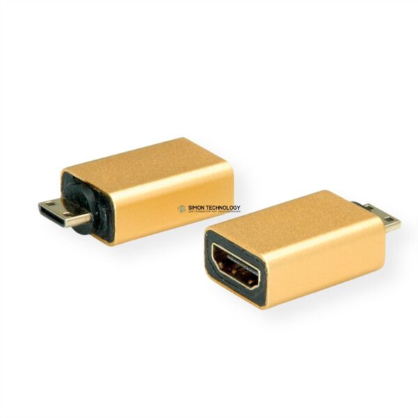Адаптер Roline ROLINE GOLD Adapter HDMI / Mini HDMI. F/M. Gold (12.03.3154)