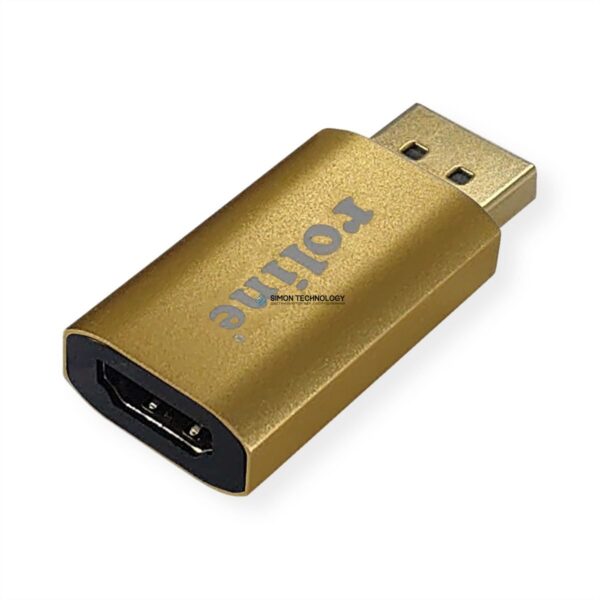 Адаптер Roline Roline Gold DP-HDMI. 4K Adapter. Active. M/F (12.03.3158)