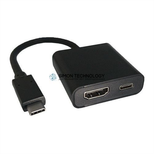 Адаптер Roline ROLINE Cableadapter USB3.1 C-HDMI. M/F. 1xPD. 0.1m (12.03.3211)