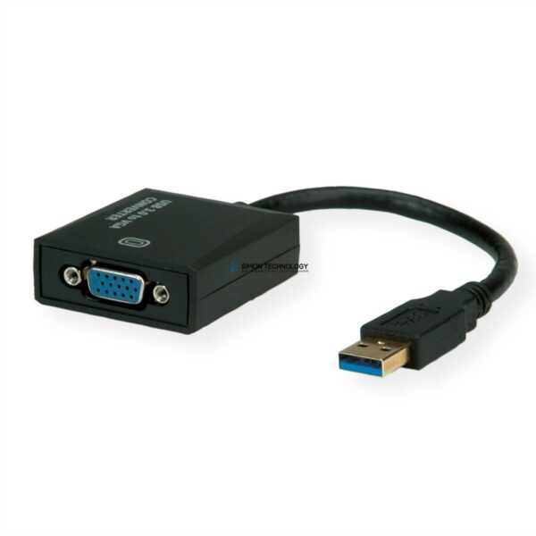 Адаптер Value VALUE USB3.0-VGA Display Adapter. Black. 15cm (12.99.1037)