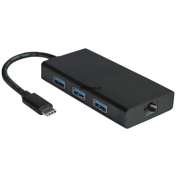 Адаптер Value VALUE Cableadapter USB C-3x USB3.0AF+1x GbE (12.99.1109)