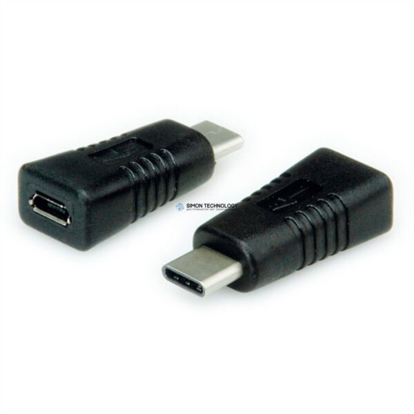 Адаптер Value VALUE USB2.0 Adapter C-MicroB. M/F. Black (12.99.3190)