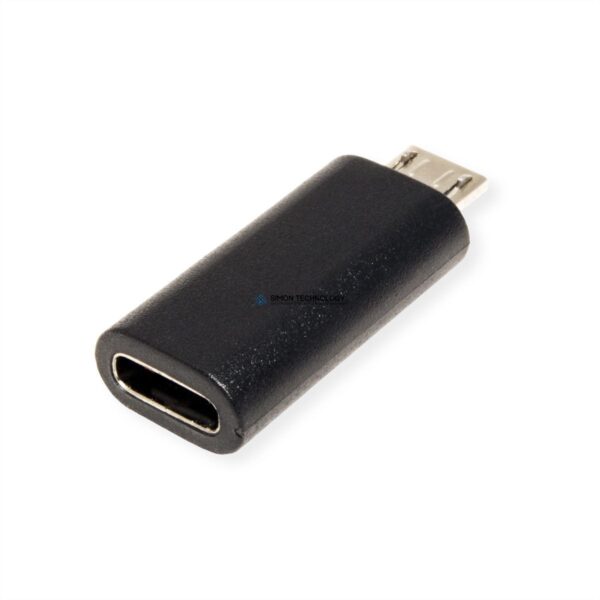 Адаптер Value VALUE USB2.0 MicroB Adapter. MicroB-C. M/F. Black (12.99.3192)