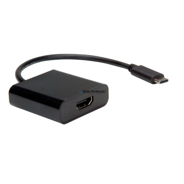 Адаптер Value VALUE Cableadapter USB3.1 C-HDMI. M/F. Black. 15cm (12.99.3211)