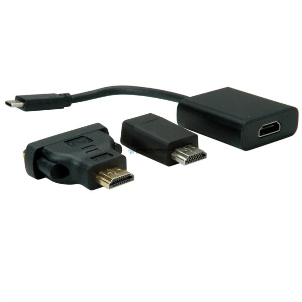 Адаптер Value VALUE Combo Adapter C-HDMI/DVI/VGA. M/M. Black (12.99.3229)