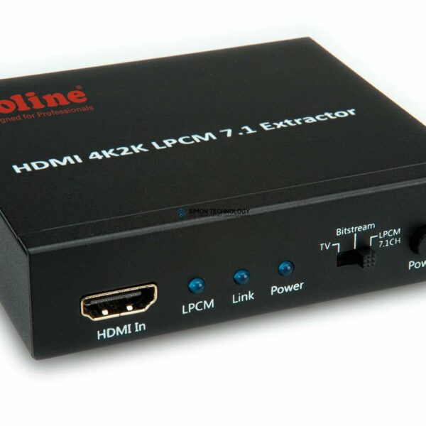 VALUE HDMI 2K Audio Extractor LPCM5.1 - Black (14.99.3442)