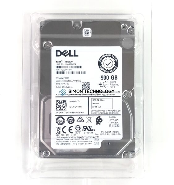 Dell DELL 900GB 15K 12G 512N 2.5INCH SAS HDD (1UV230-150-DELL)