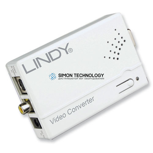 Адаптер Lindy Electronics Lindy Video-VGA Converter RCA F/4P Mini DIN F to (32629)