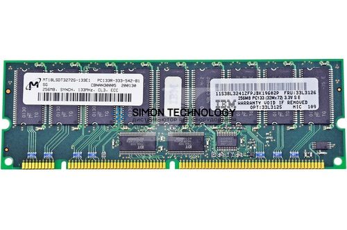 Оперативная память Lenovo Lenovo Memory 256Mb 133MHz ECC Sdram RDIMM (33L3061)