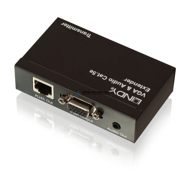Lindy VGA & Audio Cat5e Extender. 4 ports. 300m (35401)