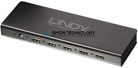 Lindy HDMI 2.0 4K60 UHD HDR Splitter 4 Port (38241)