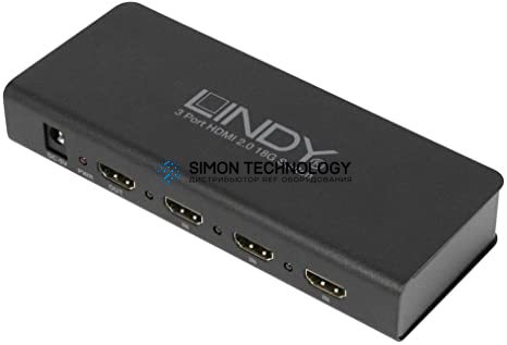 Lindy HDMI 2.0 4K UHD HDR Switch 3:1 (18GBit/s.) (38243)