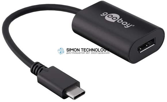Адаптер Goobay Goobay USB-C to Displayport. Adapter. Black. 0.2m (38530)