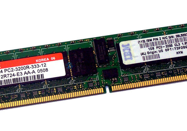 Оперативная память IBM IBM 1GB PC2-3200 ECC DDR2 SRA (38L5093)