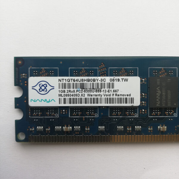 Оперативная память Nanya NANYA 1GB (1X1GB) PC2-5300 UN-BUFFERED MEMORY MODULE (405475-851)