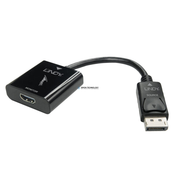 Адаптер Lindy Electronics Lindy DP 1.2 to HDMI 4K 60Hz Active Converter (41068)