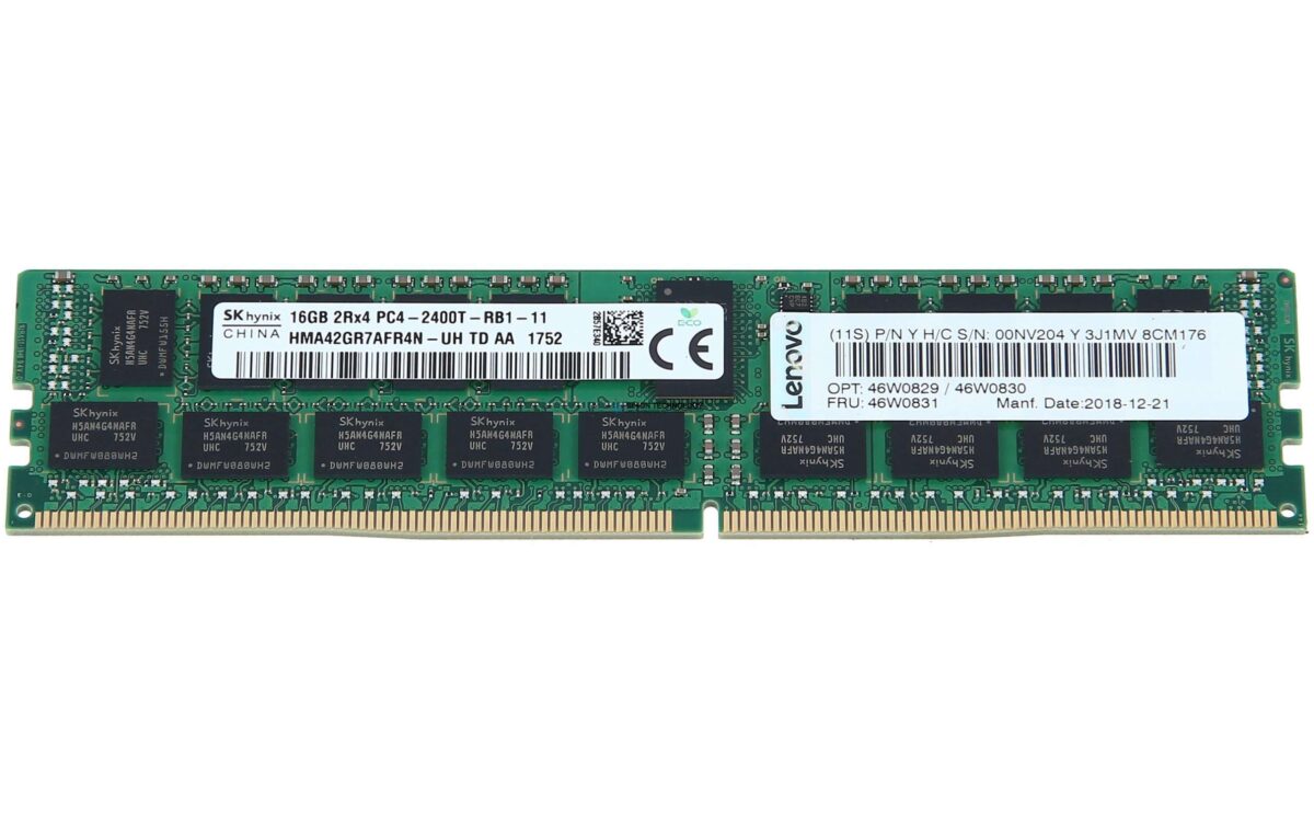 Оперативная память Lenovo ORTIAL 16GB (1*16GB) 2RX4 PC4-19200T-R DDR4-2400MHZ RDIMM (46W0829-OT)