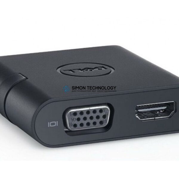 Адаптер Dell Dell DA200 USB-C to HDMI/VGA/Ethernet/USB 3.0 (470-ABRY)