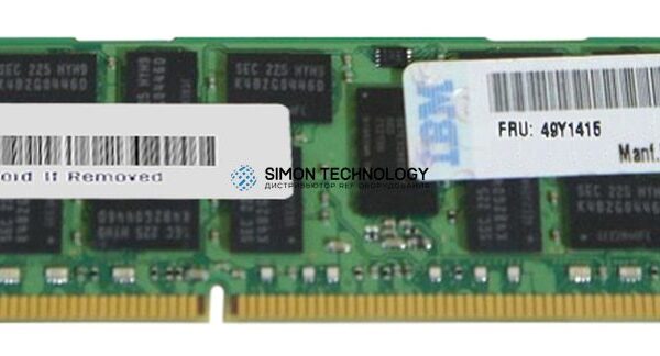 Оперативная память IBM IBM Memory 8GB PC3L 10600 DDR3 SDRAM LP RDIMM (49Y1416)
