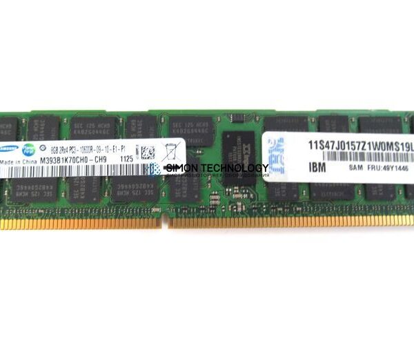 Оперативная память IBM ORTIAL 8GB (1*8GB) 2RX4 PC3-10600R MEMORY KIT *LIFETIME WNTY* (49Y1436-OT)