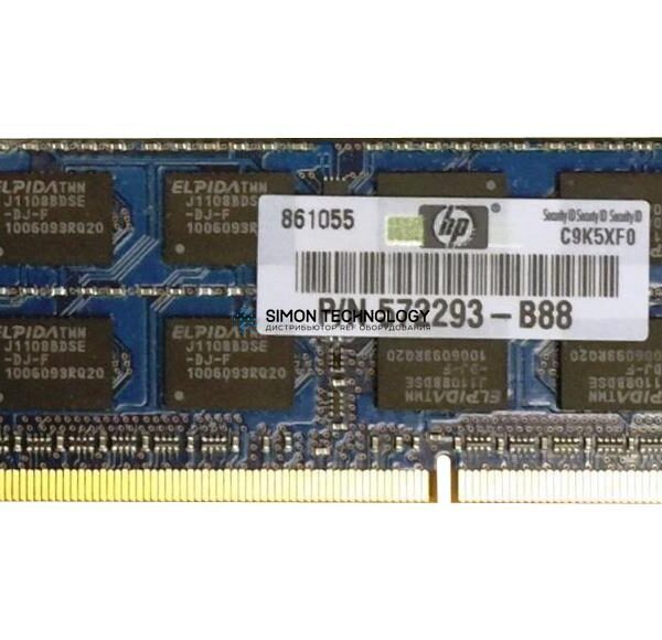Оперативная память HP 2GB (1*2GB) 2RX8 PC3-10600S DDR3-1333MHZ SODIMM (572293-B88)