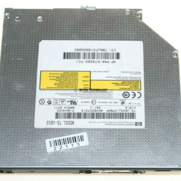 HP HPI ODD SATA DVD SM DL 9.5mm (574283-FC1)