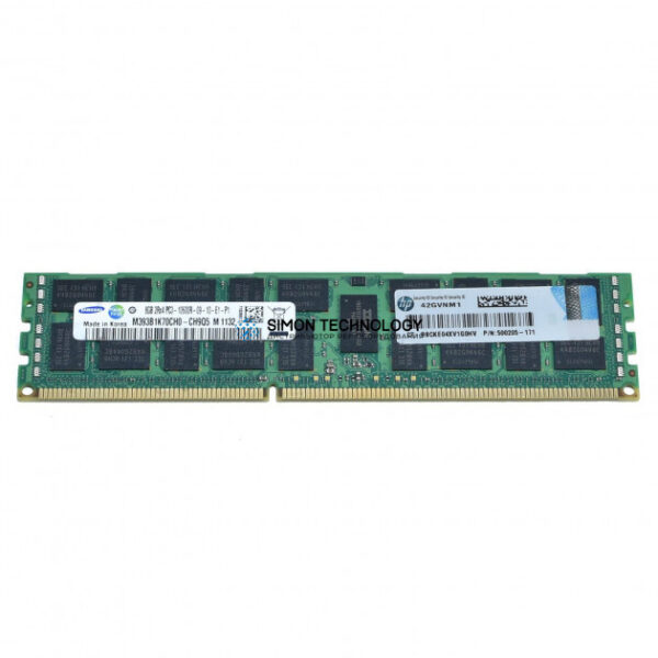 Оперативная память HP 8GB (1*8GB) 2RX4 PC3-10600R MEMORY KIT *LIFETIME WNTY* (595097-001-OT)