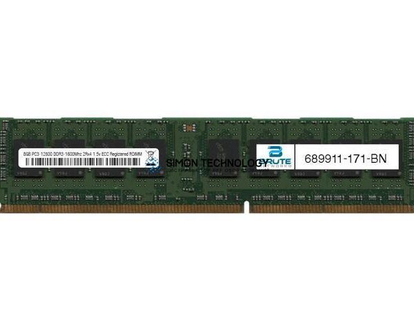 Оперативная память HP 8GB (1X8GB) 2RX4 PC3-12800R DDR3-1600MHZ MEM DIMM (689911-171-OT)