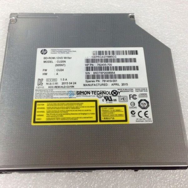 HP HPI DVD 6X BD-COMBO 9.5 ST NOBZL (762435-700)