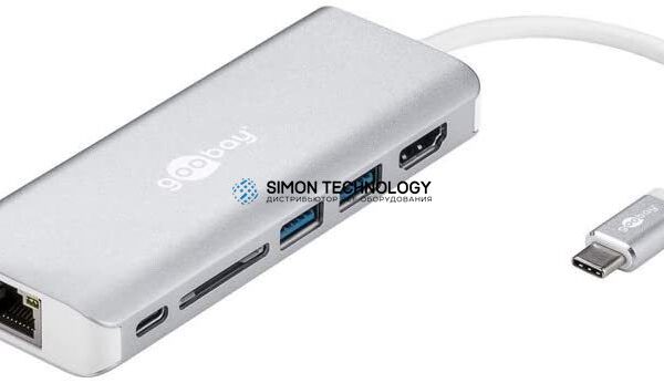 Адаптер Goobay Goobay USB-C Adapter (HDMI 4k. USB. CR. RJ45. PD) (76788)