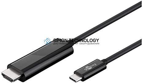 Адаптер Goobay Goobay USB-C to HDMI. M/M. Black. 1.8m (77528)