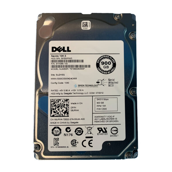 Dell DELL 900GB 10K 2.5INCH SAS HDD (9TH066-150-DELL)