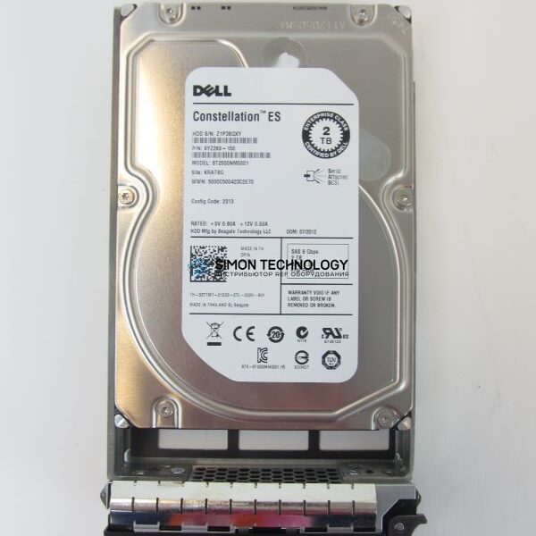 Dell DELL 2TB 7.2K 6G 3.5IN SAS HDD (9YZ268-150-DELL)