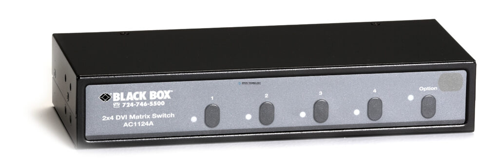 2 x 4 DVI Matrix Switch w/Audio — 2 to 4 (AC1124A)