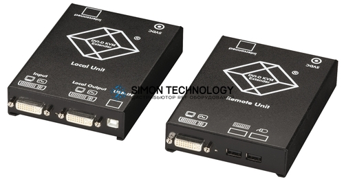 CATx KVM Extender - DVI-D USB HID audio serial (ACS4001A-R2)
