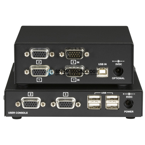 CATx KVM Extender LR - VGA USB HID (ACU6201A)