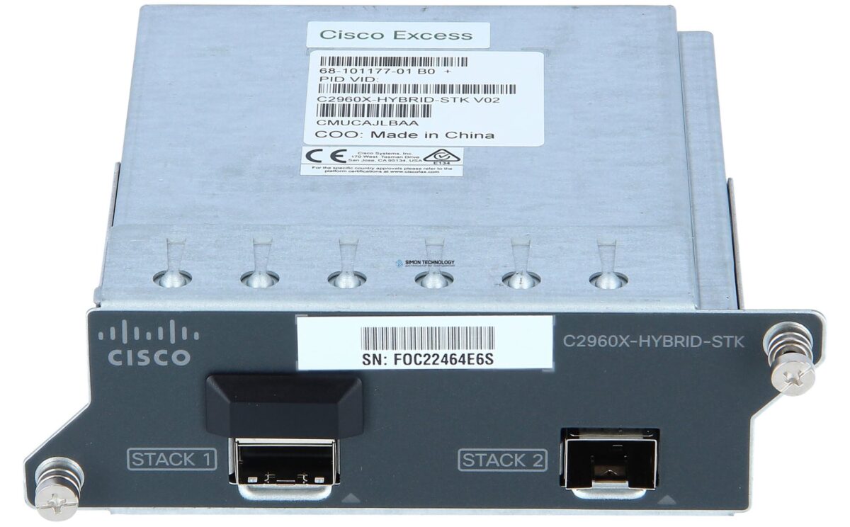 Модуль Cisco Cisco RF Catalyst 2960-X FlexStack-Extended (C2960X-HYBRID-STK-RF)