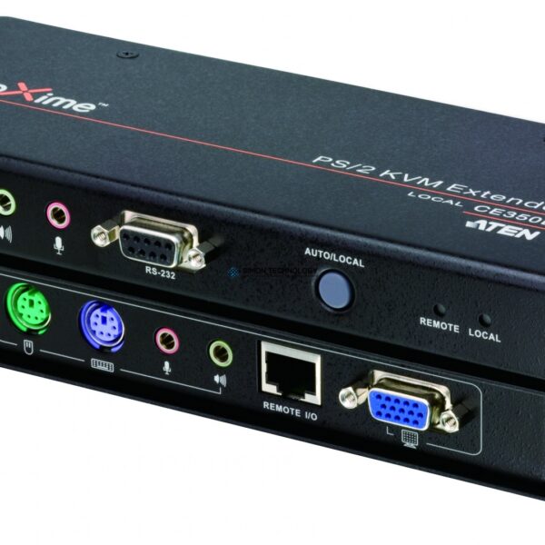 Aten PS/2 VGA KVM Extender w/Audio and RS-232 (CE350-AT-G)